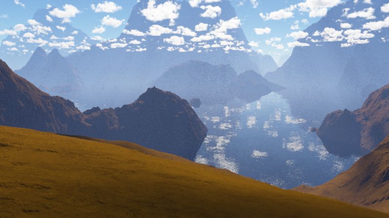 1時間ほどでリアルな風景CGを生成する方法(着色・湖・雲付き 1時間ほどでリアルな風景CGを生成する方法(着色・湖・雲付き